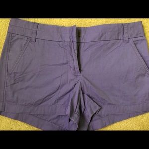 J crew Purple Chino Shorts size 6